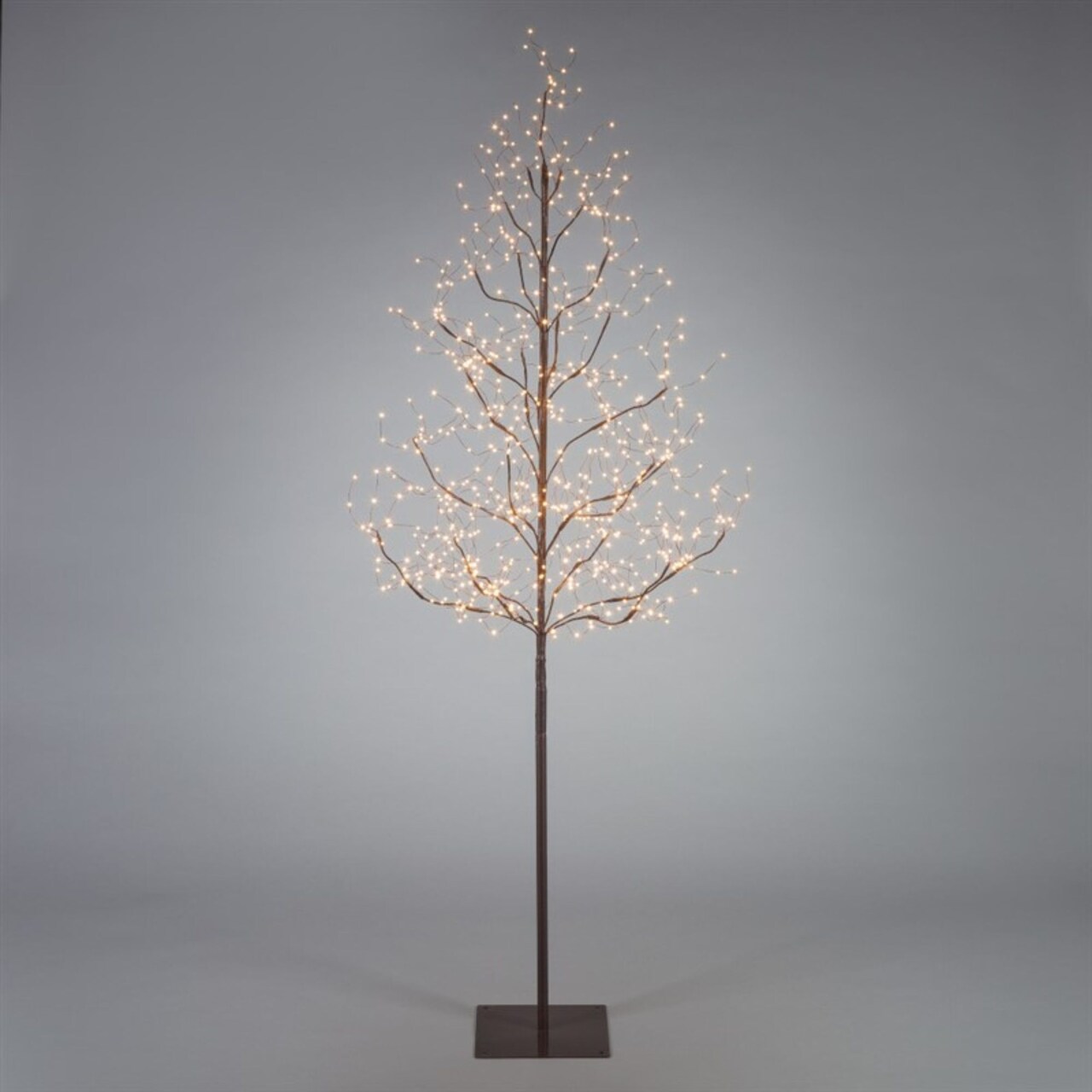 Contemporary Home Living 6' Pre-lit Medium Artificial Christmas Tree - Warm White LED Lights